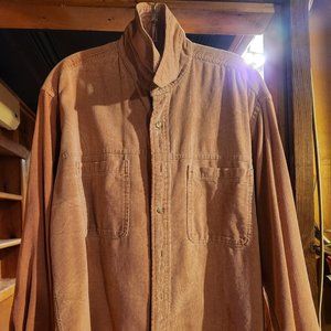 Men's Lands End Blush Button Down Corduroy Shirt